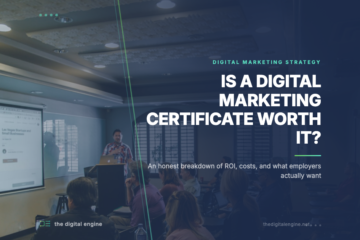 Is a digital marketing certificate worth it - professional learning environment with presentation
