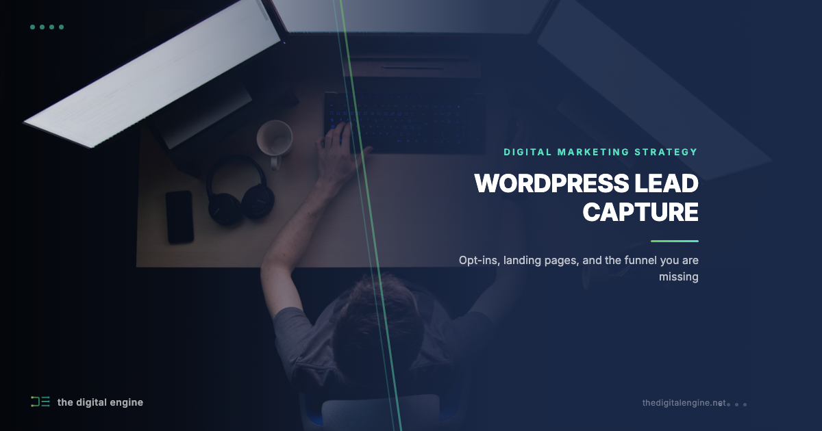 WordPress Lead Capture Setup | The Digital Engine