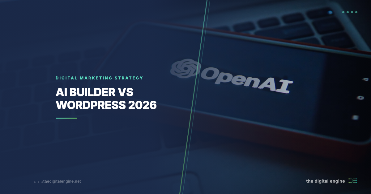 AI Website Builders vs WordPress 2026 | The Digital Engine