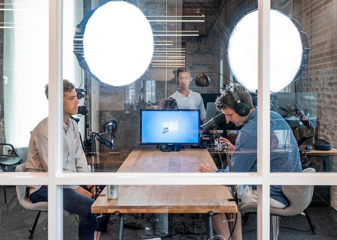 Real estate agent reviewing InGen Studio content on a laptop